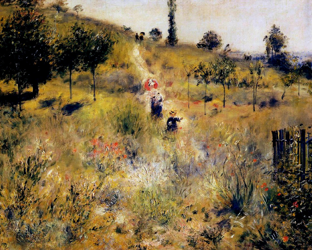 Path leading through tall grass 1877